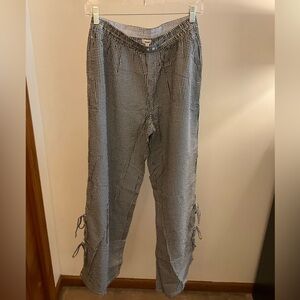 Aerie Gingham Side-Tie Straight Leg Pajama Pant